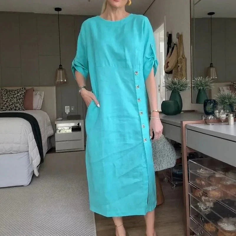 VESTIDO MIDI FAVORECEDOR SILVIA