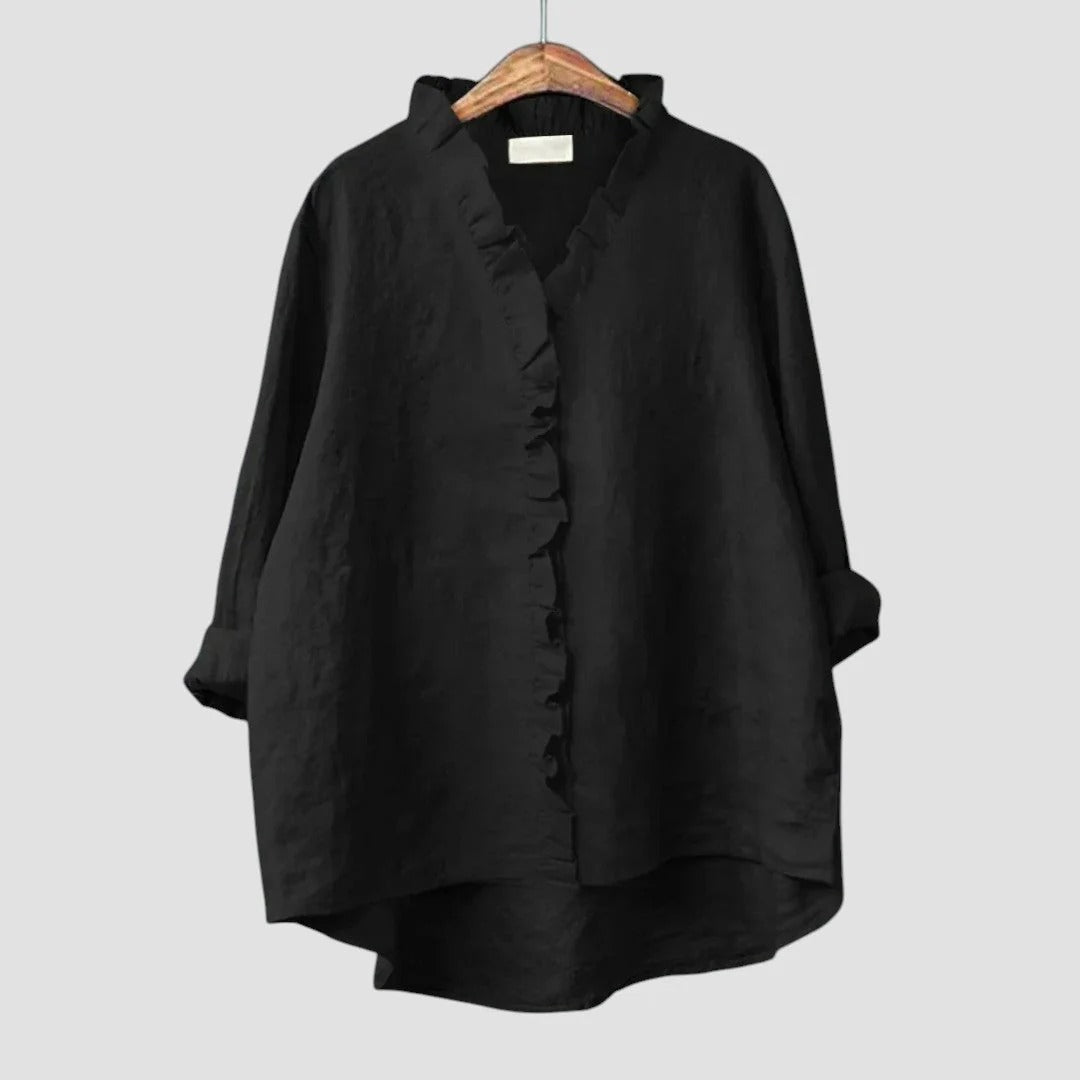 BLUSA DE LINO VERSATIL Y COMODA