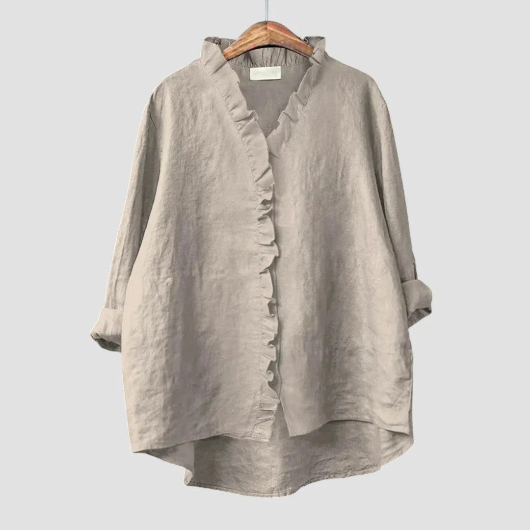 BLUSA DE LINO VERSATIL Y COMODA