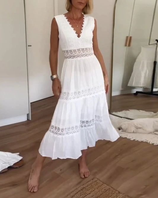 VESTIDO LARGO BOHEMIO ROMANTICO ATHENEA