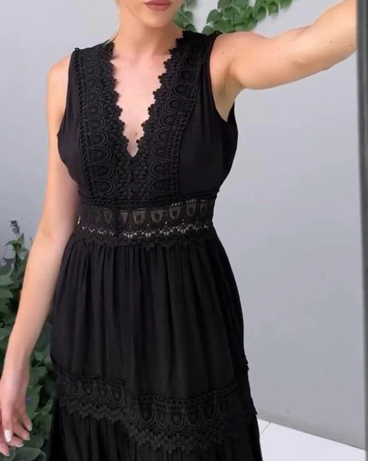 VESTIDO LARGO BOHEMIO ROMANTICO ATHENEA