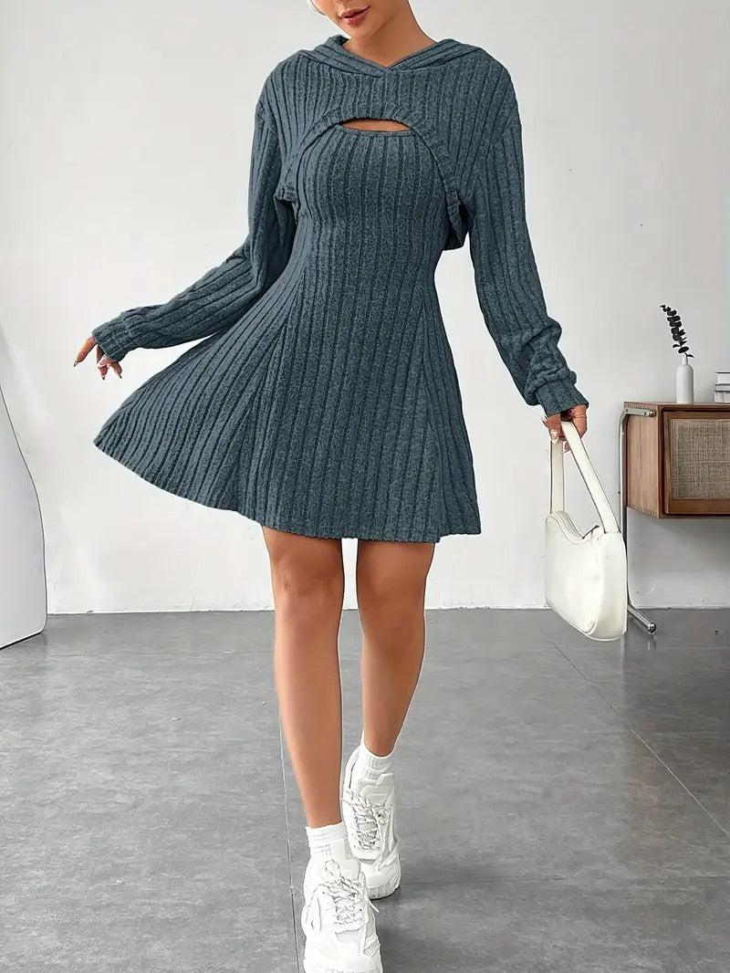 VESTIDO PUNTO CAPUCHA URBAN CHIC