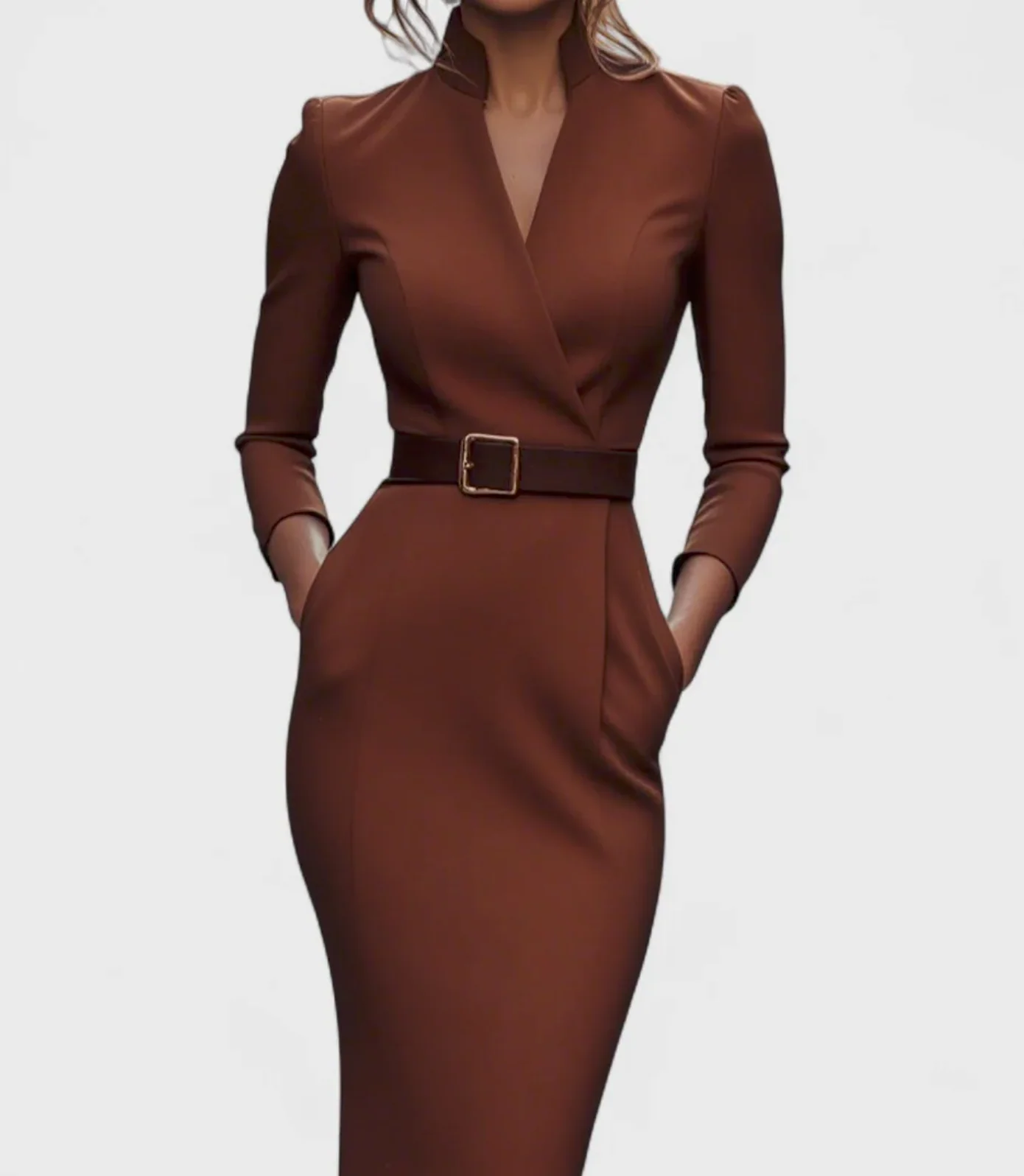 LIDIA | VESTIDO COCKTAIL ESTILIZANTE PLISADO