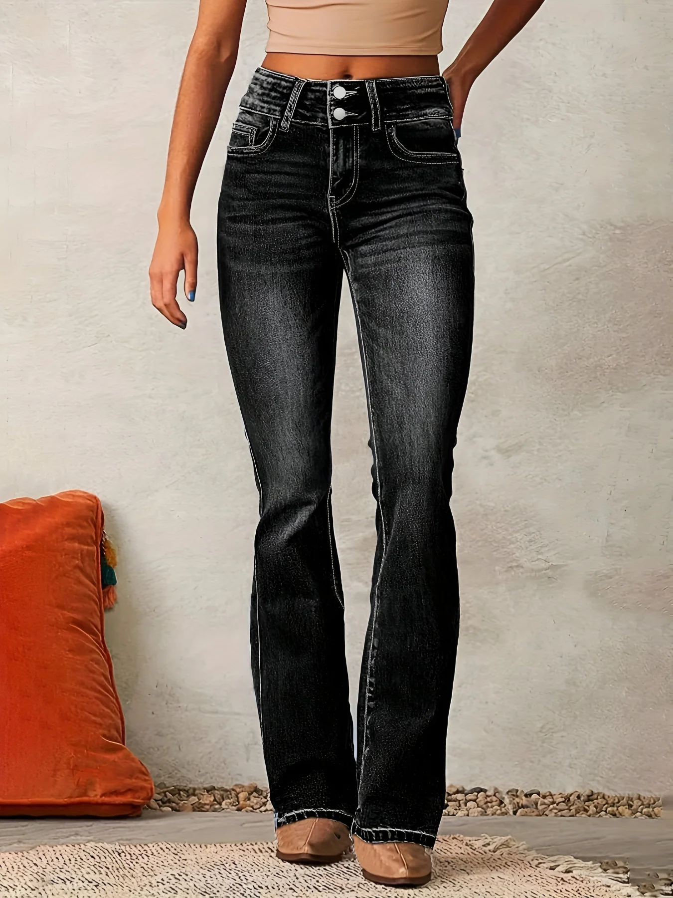 PANTALON VAQUERO CINTURA ALTA