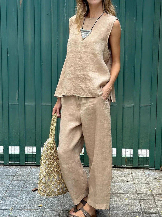CONJUNTO HOLGADO CASUAL DE LOOK SOFISTICADO