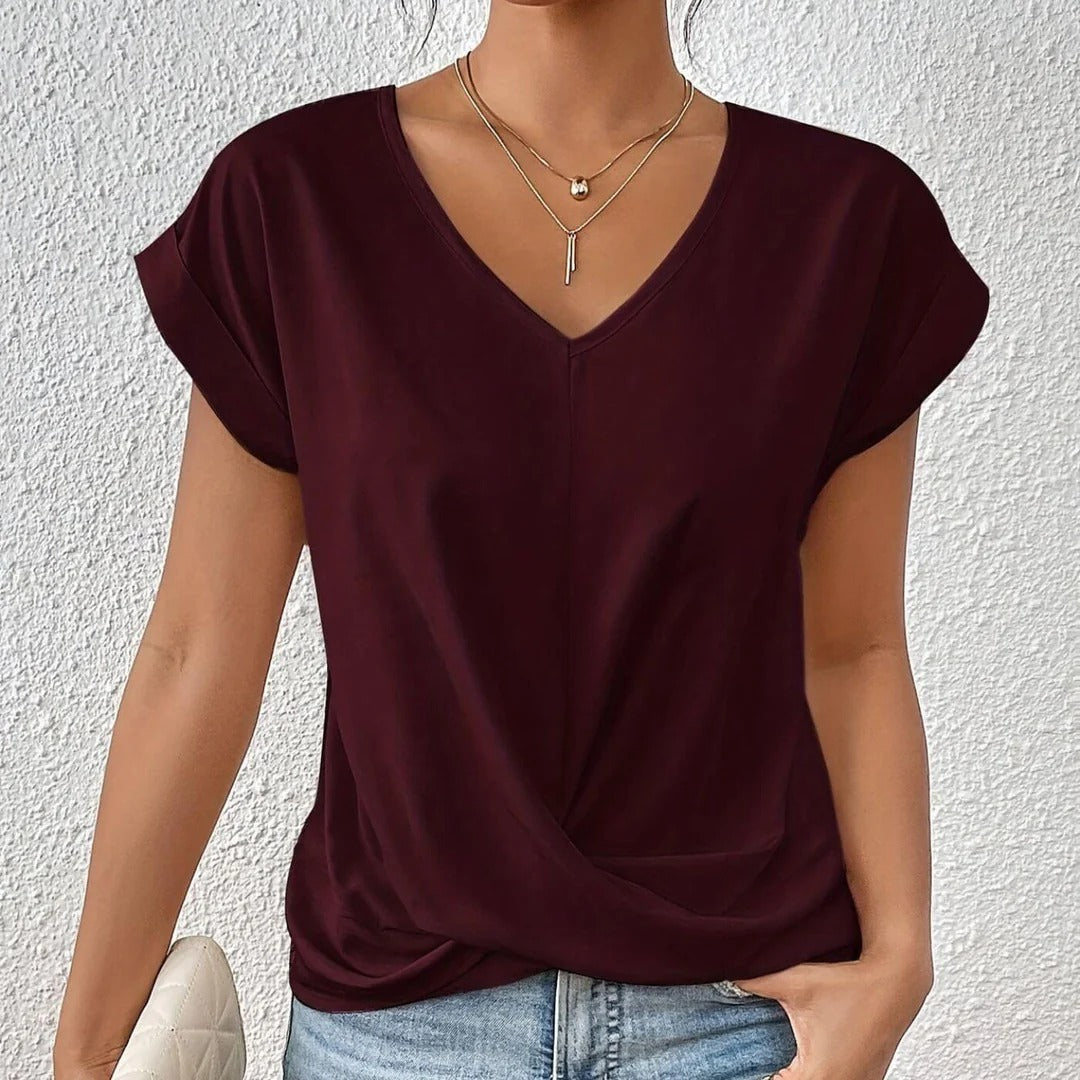 CAMISETA CORTE DE V CASUAL
