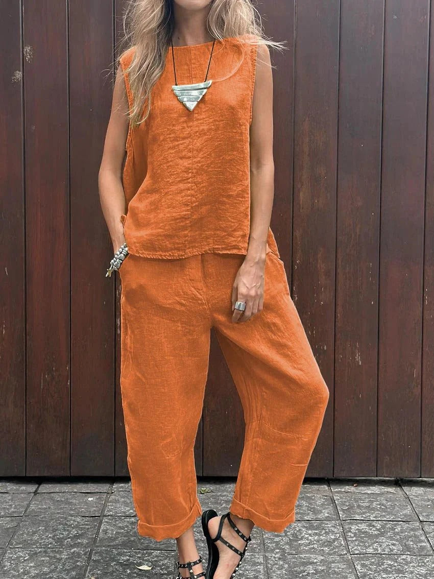 CONJUNTO HOLGADO CASUAL DE LOOK SOFISTICADO