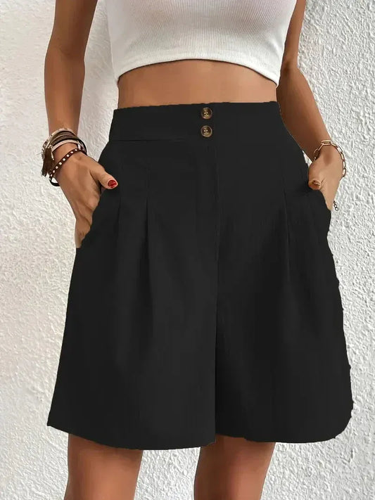 PANTALON CORTO DE CINTURA ALTA
