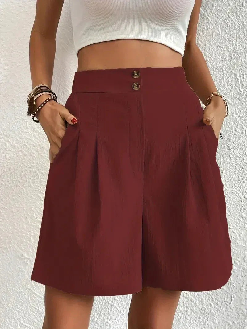 PANTALON CORTO DE CINTURA ALTA