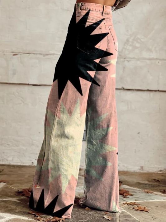 PANTALONES ACAMPANADOS MELOCOTON