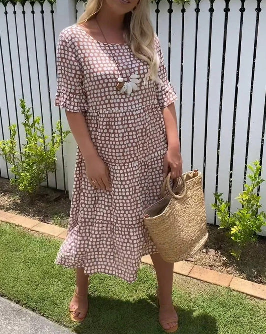 VESTIDO MIDI FRESCO LORNEA