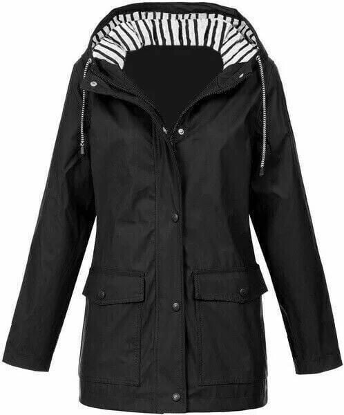 CHAQUETA IMPERMEABLE PARA LLUVIA CASUAL