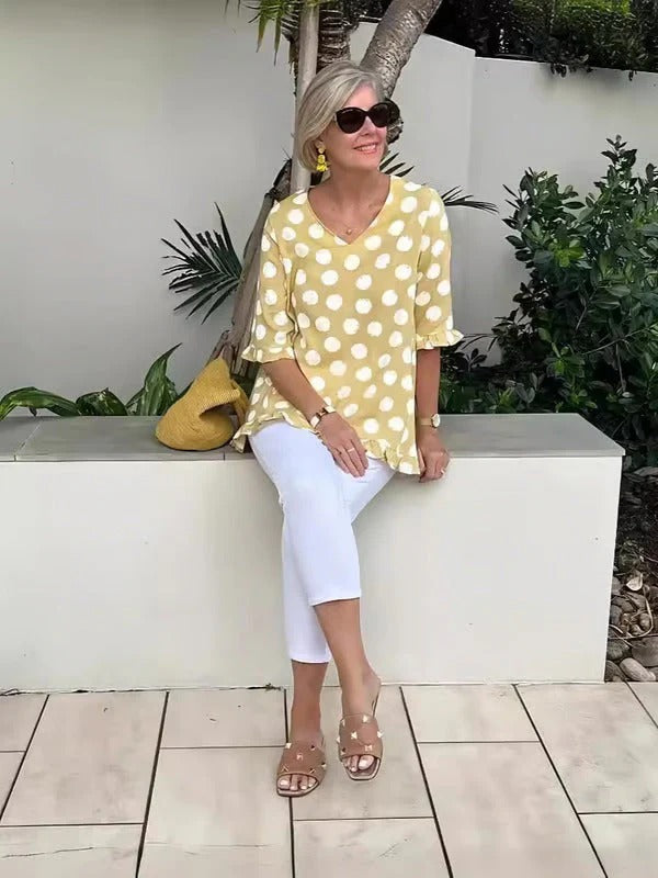 BLUSA OVERSIZE DE LUNARES SOFIA