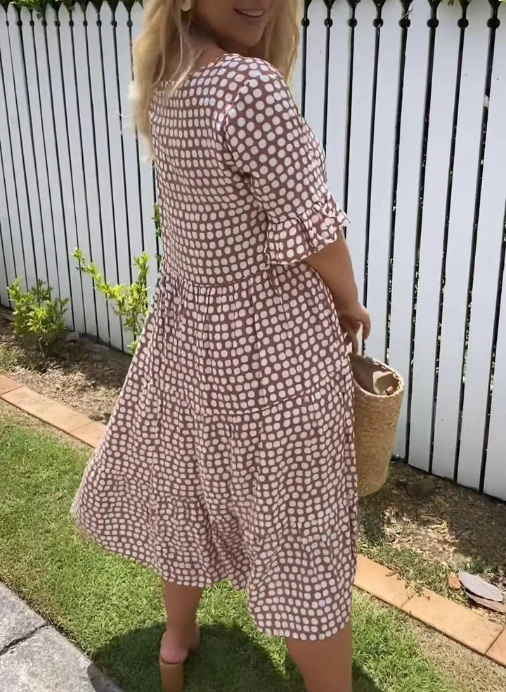 VESTIDO MIDI FRESCO LORNEA