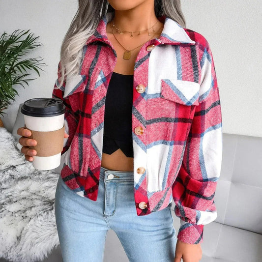 SOBRECAMISA DE CUADROS LOOK MODERNO