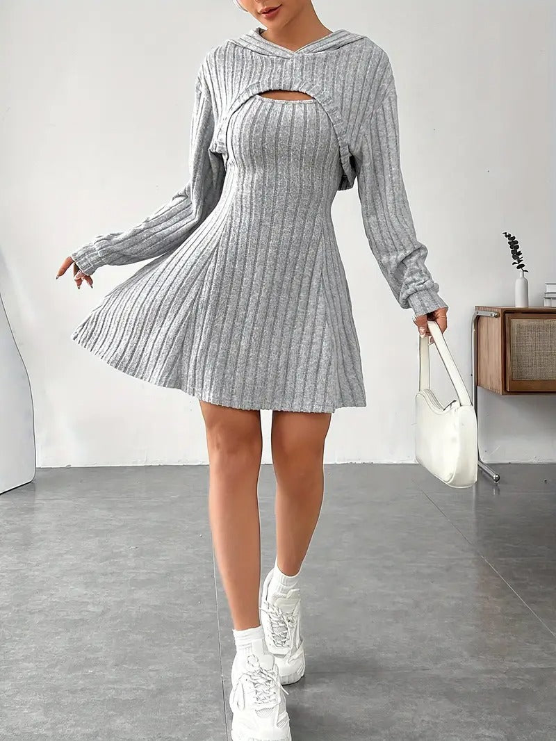 VESTIDO PUNTO CAPUCHA URBAN CHIC