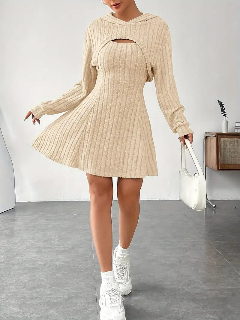 VESTIDO PUNTO CAPUCHA URBAN CHIC