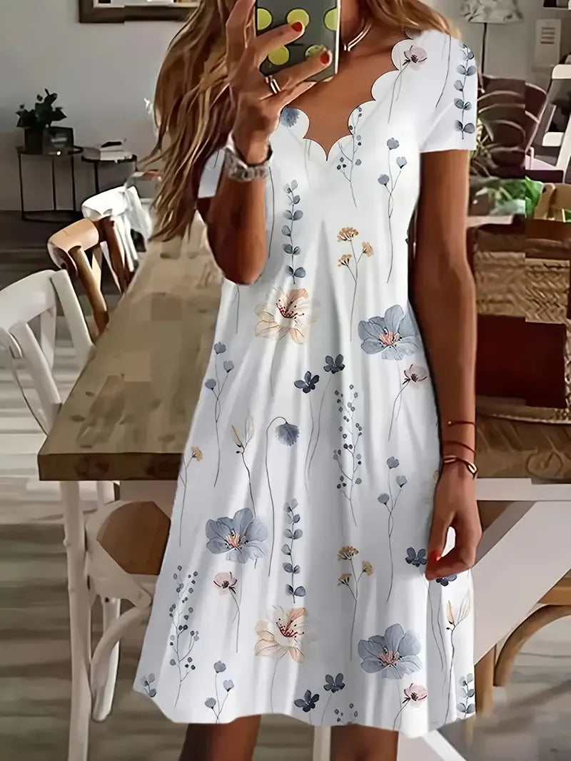 VESTIDO CASUAL DISEÑO FLORAL LIGERO IRENE
