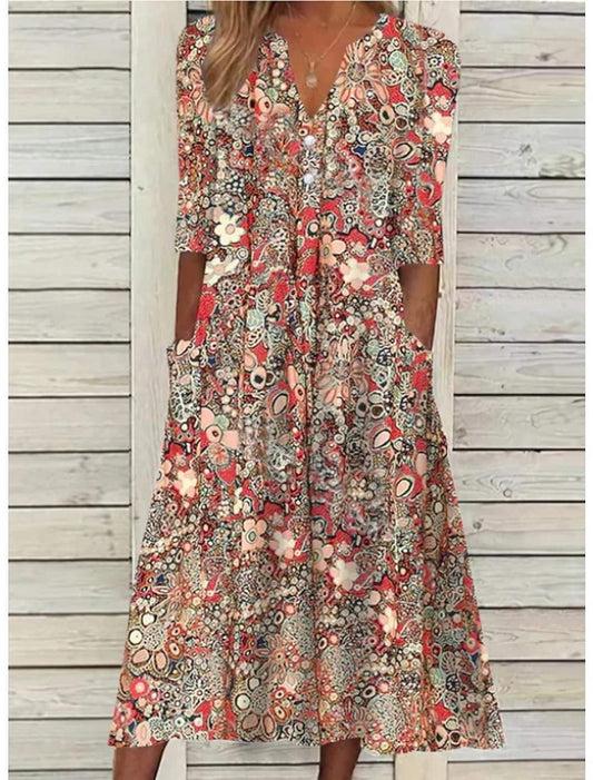 VESTIDO LARGO MIDI WANDA