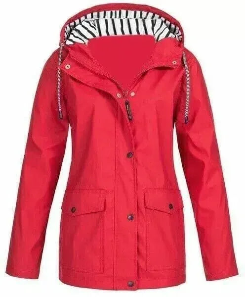 CHAQUETA IMPERMEABLE PARA LLUVIA CASUAL