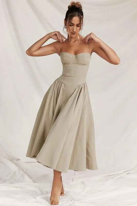VESTIDO MIDI SOFISTICADO IDEAL OCASION