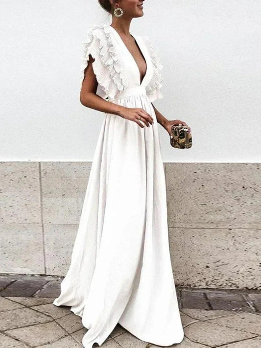 VESTIDO DE EVENTO LARGO ROMANTICO