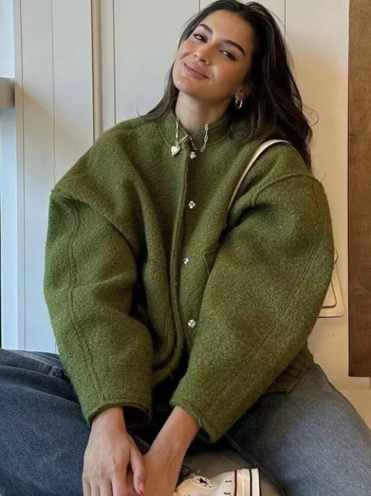 CHAQUETA OVERSIZE SUAVE Y CALIDA ERIKA
