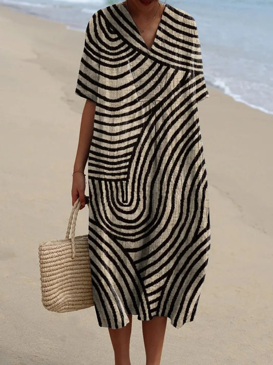 VESTIDO MIDI VERANIEGO DISEÑO SAND