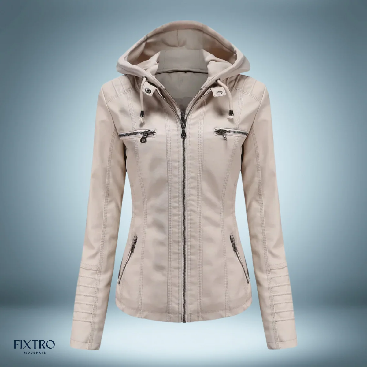 CHAQUETA CUERO SUAVE CASUAL