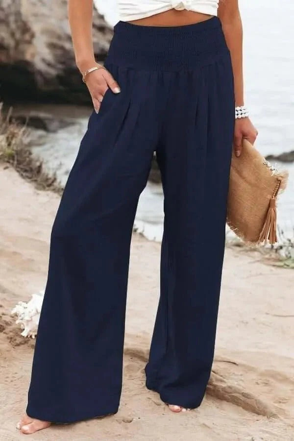 PANTALONES PALAZZO TEJIDO FLUIDO