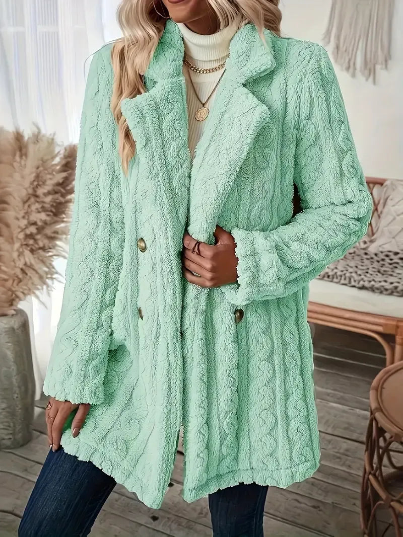 ABRIGO ELEGANCIA CLASICA PARA TEMPORADA FRIA