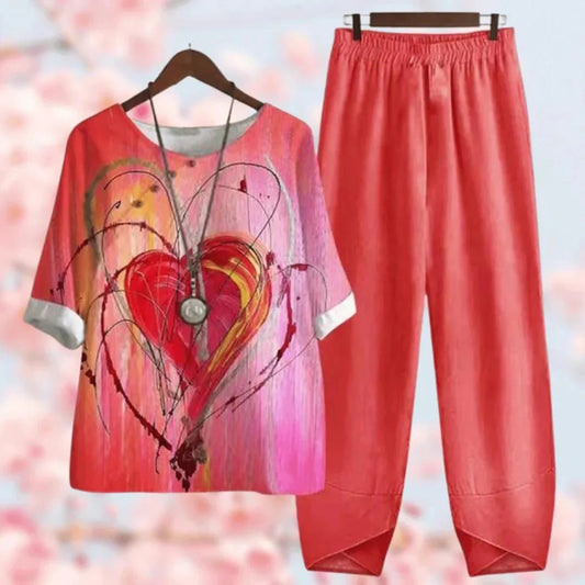 ENCANTADOR CONJUNTO DOS PIEZAS ARTISTICO