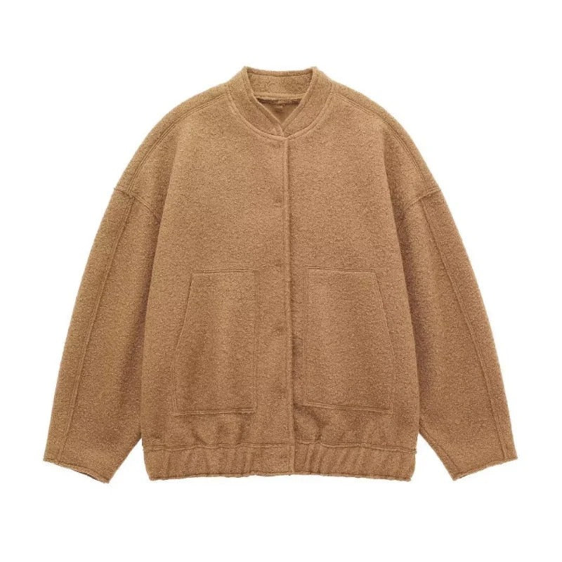 CHAQUETA OVERSIZE SUAVE Y CALIDA ERIKA