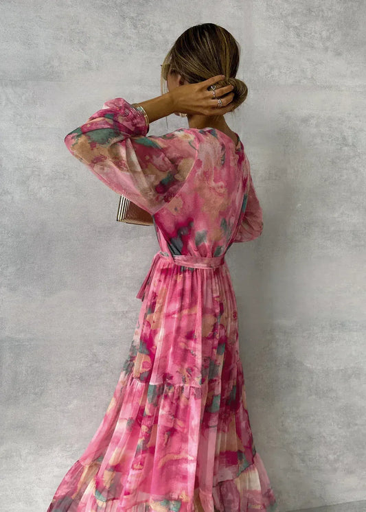 VESTIDO FLORAL COLLECCION THERESIA