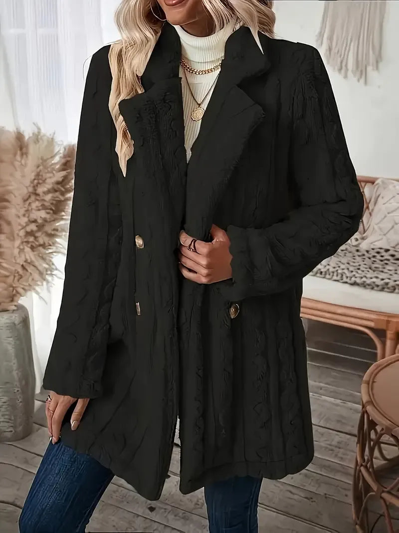 ABRIGO ELEGANCIA CLASICA PARA TEMPORADA FRIA