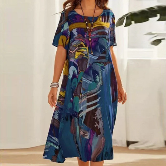 VESTIDO DISEÑO CONTEMPORANEO ARTISTICO