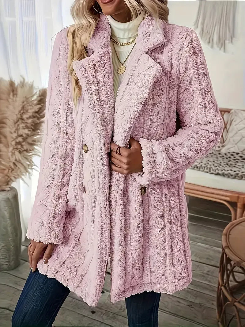 ABRIGO ELEGANCIA CLASICA PARA TEMPORADA FRIA