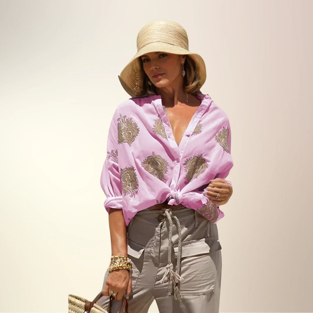 BLUSA ESTILO RELAJADO INSPIRACION BOHEMIA ERZA