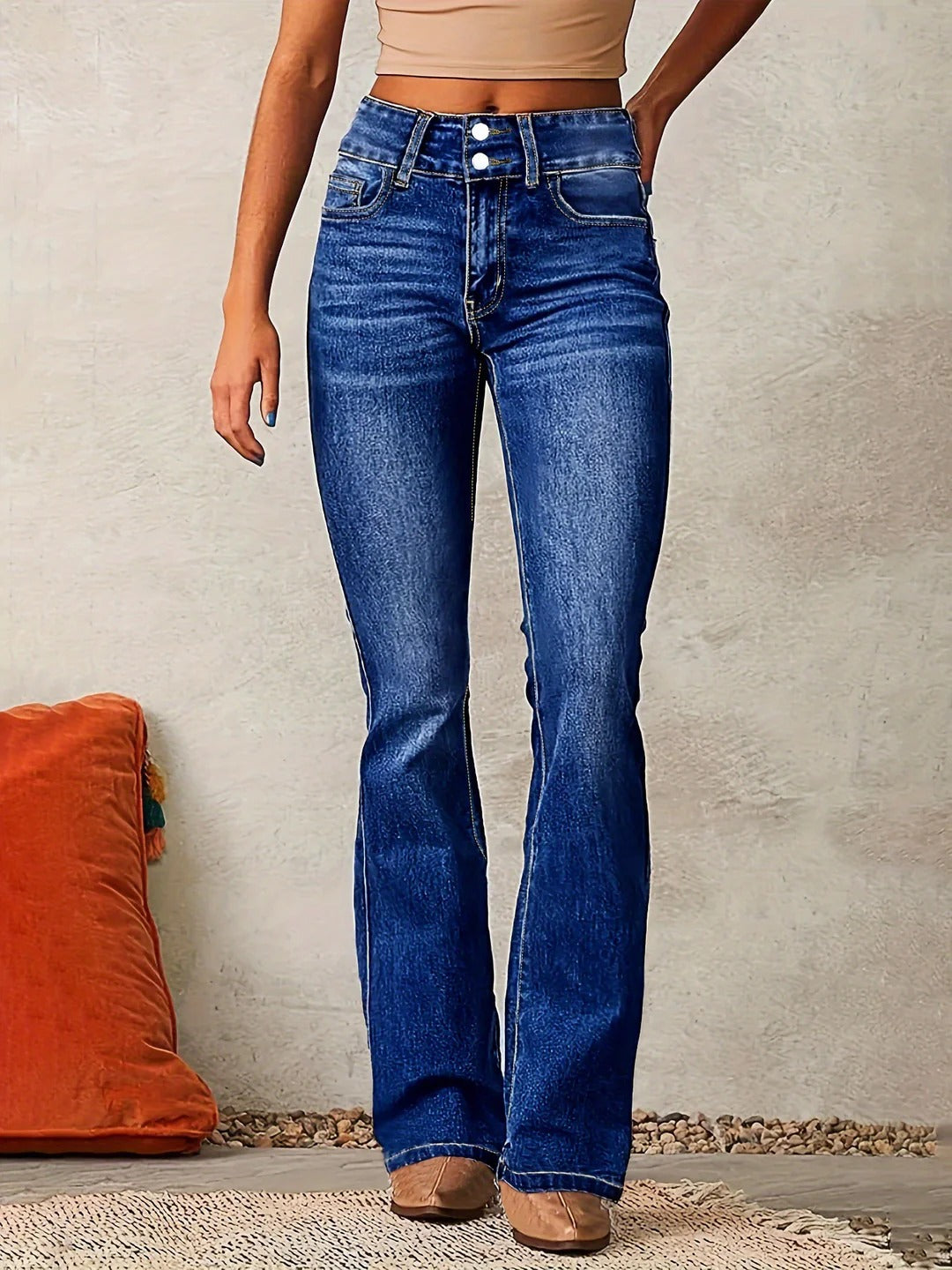 PANTALON VAQUERO CINTURA ALTA