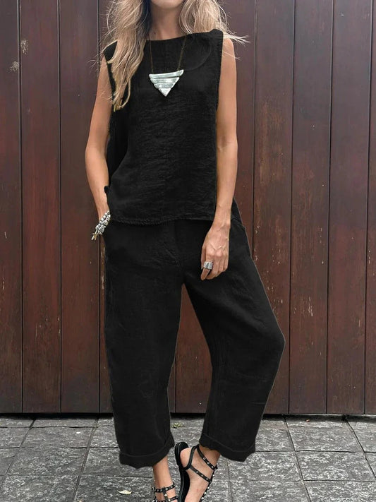 CONJUNTO HOLGADO CASUAL DE LOOK SOFISTICADO