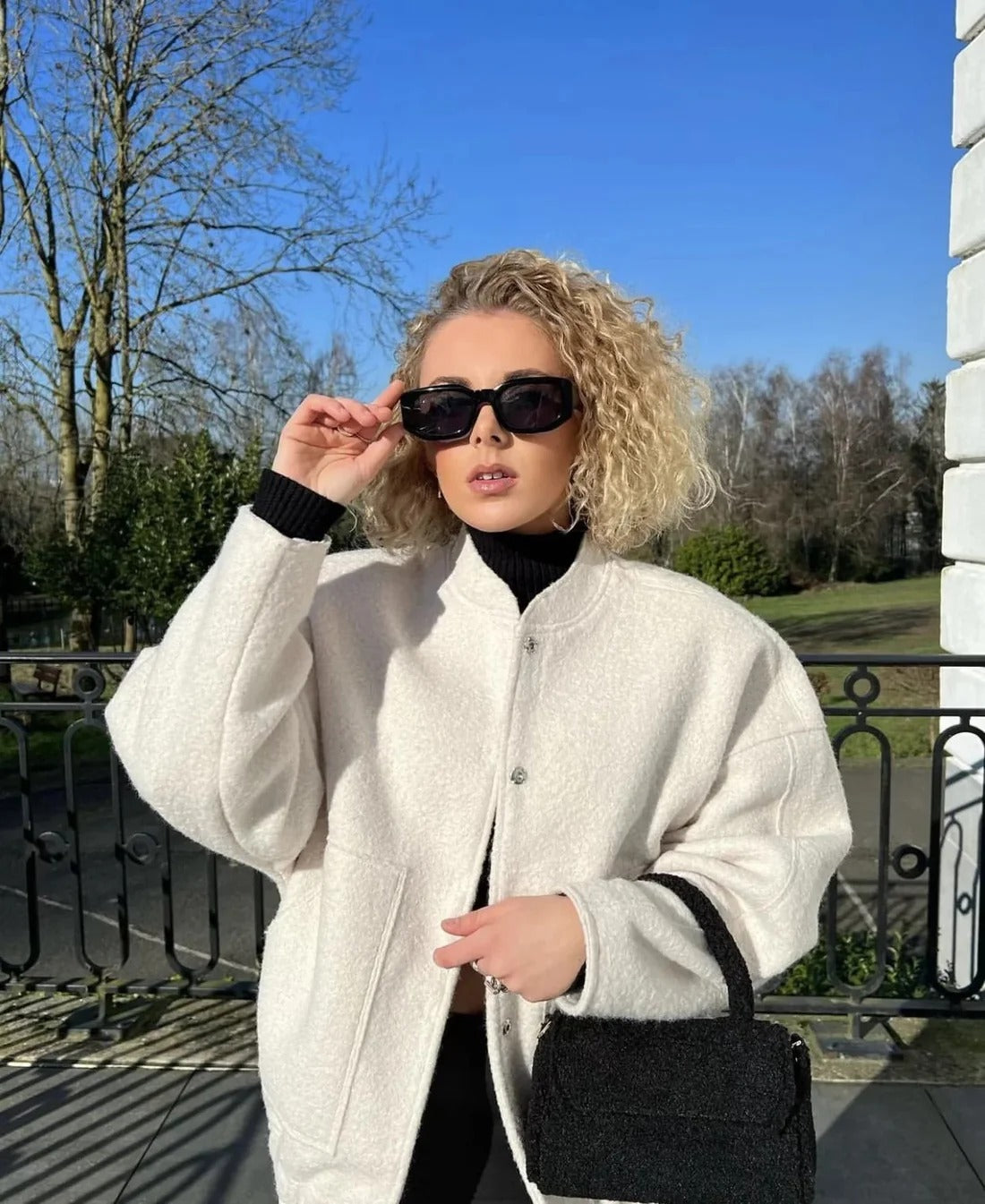 CHAQUETA OVERSIZE SUAVE Y CALIDA ERIKA