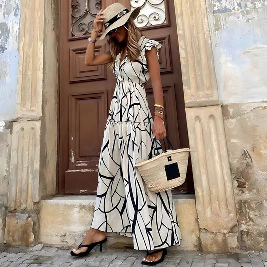 VESTIDDO LARGO BOHEMIO VERANIEGO VALENTINA