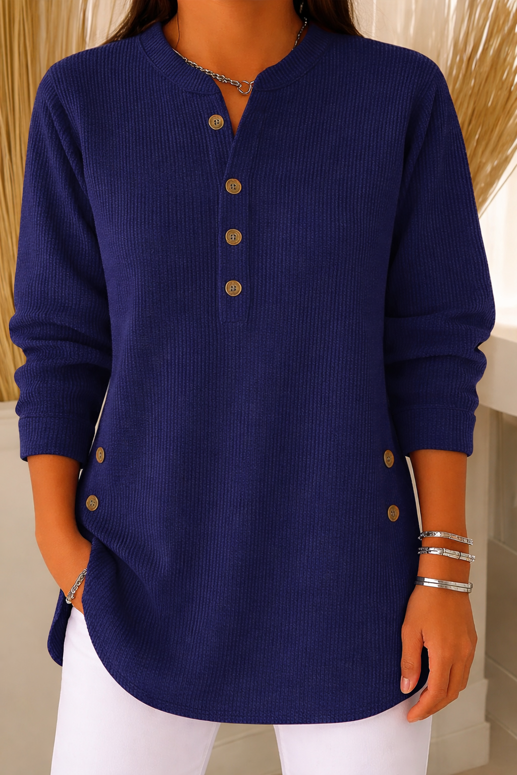 SUÉTER DE PUNTO HOLGADO DE MANGA LARGA