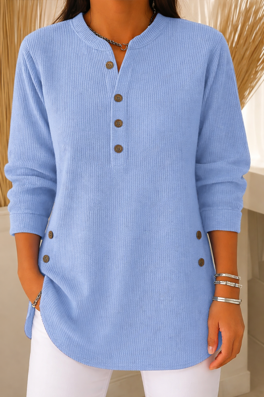 SUÉTER DE PUNTO HOLGADO DE MANGA LARGA